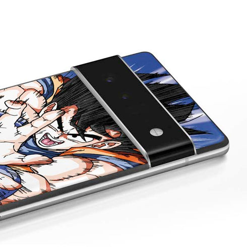 Dragon Ball Z Goku Kamehameha Blast Google Pixel 6 Skin